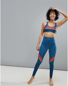 Леггинсы с полосками в стиле ретро Pop Active by Poprageous