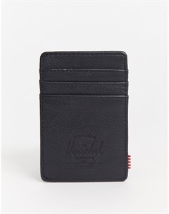 Черная кожаная визитница с защитой от RFID устройств Herschel supply co