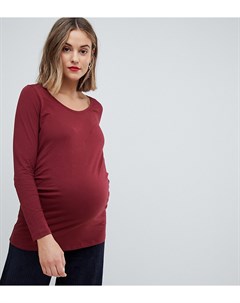 Бордовый лонгслив New look maternity