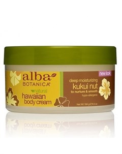 Гавайский крем для тела с орехом кукуйи 184 г Alba botanica