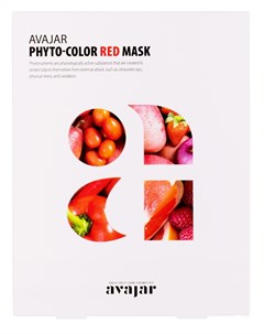 Маска питательная для лица Phyto Color Red Mask 10 шт Avajar