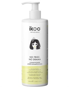 Кондиционер разглаживающий для волос Нет кудрей нет драммы Conditioner No Frizz No Drama 1000 мл Ikoo