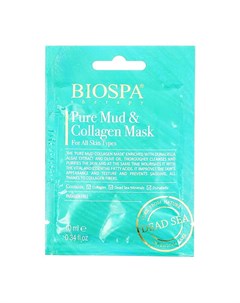 Маска для лица BIOSPA очищающая грязевая с коллагеном 10 мл Sea of spa