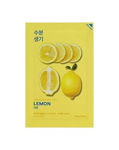 Маска Pure Essence Mask Sheet Lemon Тонизирующая Тканевая Пьюр Эссенс Лимон 20 мл Holika holika