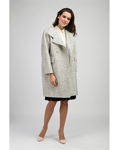 Женское двубортное пальто из альпака российского производства Elisabetta