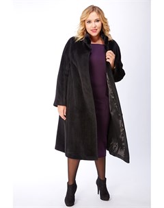 Женское пальто из альпака большого размера с воротом стойкой Leoni bourget