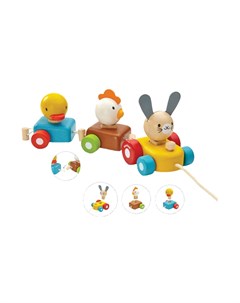 Сортер Поезд с животными Plan toys