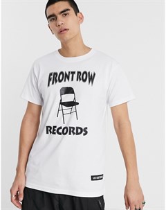 Белая футболка Front Row Records Les (art)ists