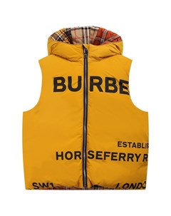 Пуховый жилет с капюшоном Burberry