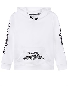 Белая толстовка худи с капюшоном детская Givenchy