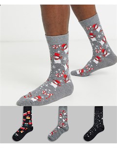 Набор из 3 пар новогодних носков Produkt