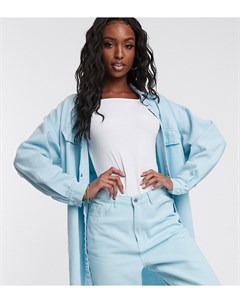 Светлая джинсовая рубашка свободного кроя от комплекта Missguided tall