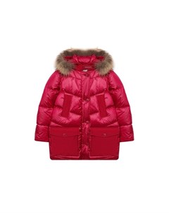 Пуховик с меховой отделкой Woolrich