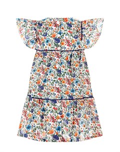 Платье на пуговицах с цветочным принтом детское Arc-en-ciel