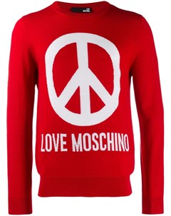 Пуловер с логотипом Love moschino