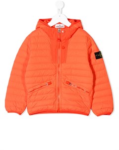 Пуховик с капюшоном Stone island junior