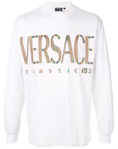 Футболка с длинными рукавами и логотипом Versace pre-owned