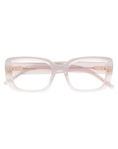 Очки в прозрачной прямоугольной оправе Pomellato eyewear