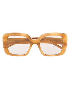 Массивные солнцезащитные очки в оправе черепаховой расцветки Pomellato eyewear