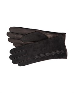 Комбинированные кожаные перчатки Eleganzza