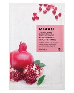 Маска Joyful Time Essence Mask Pomegranate Тканевая для Лица с Экстрактом Гранатового Сока 23г Mizon