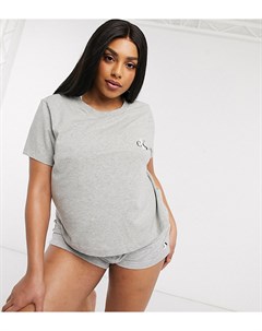 Серая футболка для дома Plus Size CK One Calvin klein