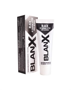 Паста Black Charcoal с Углем Зубная Отбеливающая 75 мл Blanx