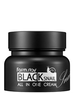 Крем с муцином черной улитки для лица Black Snail 100 мл Farmstay