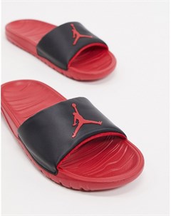 Красные шлепанцы Nike Break Jordan