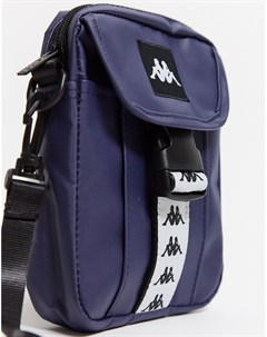 Темно синяя сумка через плечо с логотипом Kappa