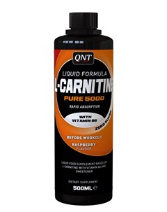 Продукт специальный пищевой L Карнитин жидкая формула L Carnitine Liquid 5000 Raspberry 500 мл Qnt