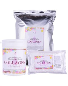 Маска альгинатная с коллагеном укрепляющая collagen modeling mask Anskin