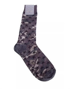 Носки из плотного хлопка с камуфляжным принтом Alto milano