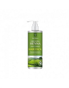 Маска для волос с зеленым чаем и хной greentea henna pure refresh hair pack Deoproce