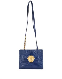 Сумка на плечо с тиснением под крокодила и декором Medusa Versace pre-owned