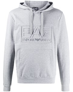 Худи с кулиской и нашивкой логотипом Ea7 emporio armani