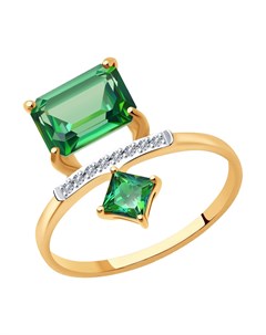 Кольцо из золота с бриллиантами и топазами Sokolov diamonds