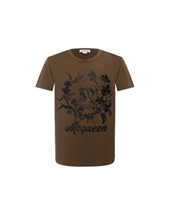 Хлопковая футболка Alexander mcqueen