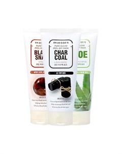 Маска плёнка Char Coal Pure Clean Peel Off Pack Jigott