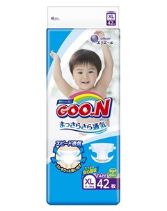 Японские подгузники XL 12 20кг 42шт Goon