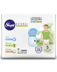 Подгузники трусики Junior 5 11 18кг 24шт Sleepy natural