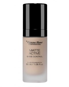 Основа тональная матирующая 02 Matte Active Fluid Foundation Porcelain 30 мл Pierre rene