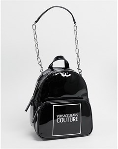 Блестящий рюкзак с логотипом Versace jeans couture