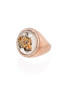 Кольцо из розового золота с бриллиантами Jacquie aiche