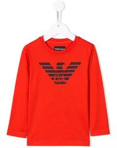 Топ с длинными рукавами и логотипом Emporio armani kids