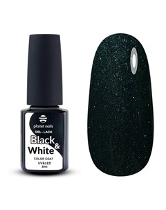 Гель лак Black White 444 8 мл Planet nails