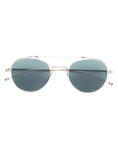 Затемненные солнцезащитные очки в круглой оправе Thom browne eyewear