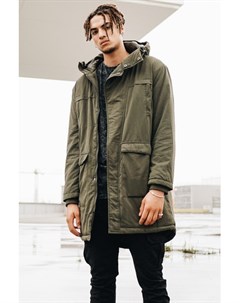 Куртка Cotton Peached Canvas Parka Olive XL Urban classics