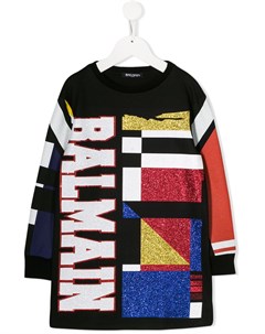 Рубашка с графичным принтом Balmain kids