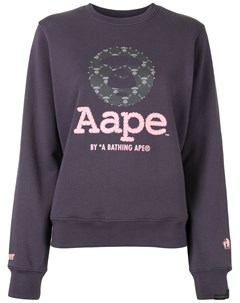 Толстовка с логотипом и пайетками Aape by a bathing ape